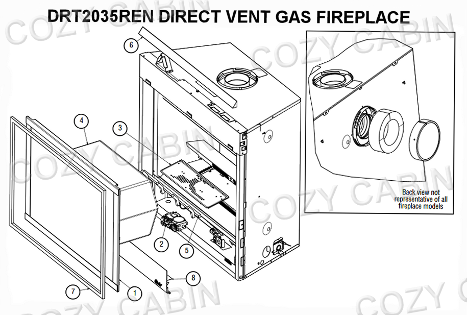 DIRECT VENT GAS FIREPLACE (DRT2035REN) #DRT2035REN